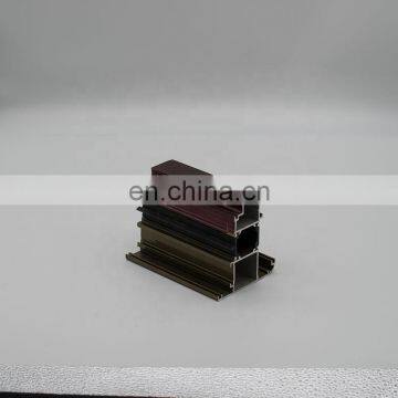 Hot Sell High Quality Anodized Extrusion Powder Coating Aluminum Glass Sliding Profile With Thermal Break photo-2