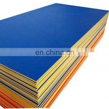 1220X2440MM hdpe two colored plastic sheet for children playground, double colour playground mats, co-extruded HDPE sheet with