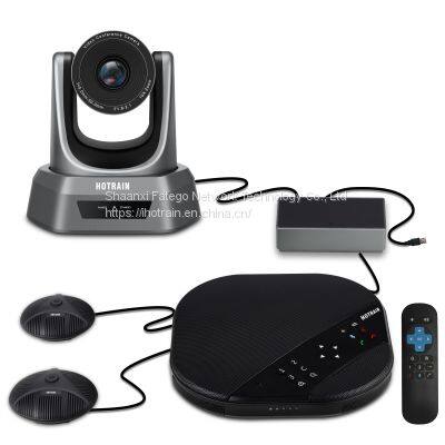 Hotrain FXAO3000E 10x Zoom 1080P HD Camera Microphone Speaker  Docking Station Audio/Video Conferencing Set