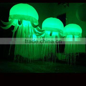 Green diameter 1-5m inflatable star inflatable jellyfish for Decoration