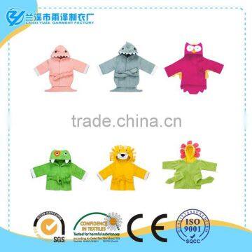 Lovely Cartoon Eco-friendly Baby Bathrobe For Children,Red Owl Bath Towel For Kid