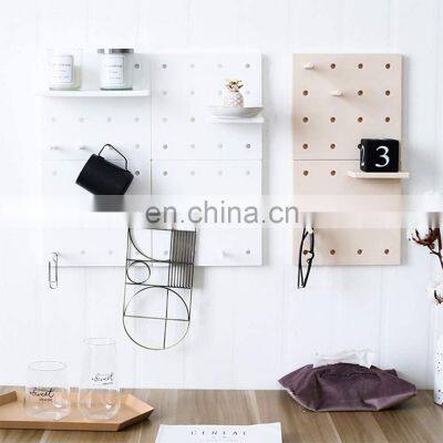 DIY Convenient Pegboard Wall Mount Display Wall Organization Storage Wall hole Shelf