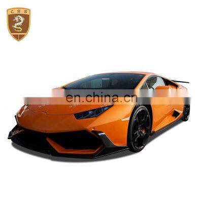 Hot Selling DNC Style Full Carbon Fiber Front Lip Fit For Lam-borghini Hu-racan LP610 2014 2015 2016