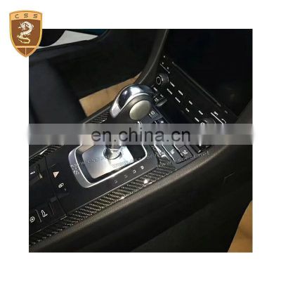 100% Real Carbon Fiber Interior Trim Dashboard Central Control Door Panel Moulding Suitable For Porsche 718 Boxster Cayman