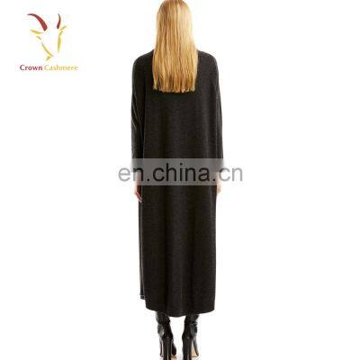 Shawl Collar Long Winter Wool Cashmere Coats for Women photo-3
