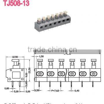 China Best Selling Electronic Telephone Spring Clamp Terminal Block photo-2