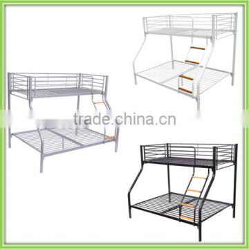 Heavy duty iron single metal bed adults metal frame school bed military 3 layers triple metal bunk bed