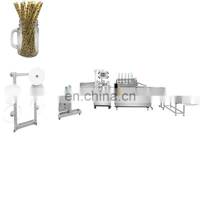 Fully automatic machine for making biodegradable paper drinking straw