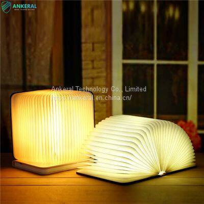 Cheap Magnetic Wooden Book Lamp 2021 Amazon Top Sales for Christmas Gifts China Factory photo-2