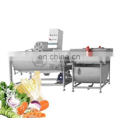 Multi-functional water flow fruit washer green vegetable washing machine for industry