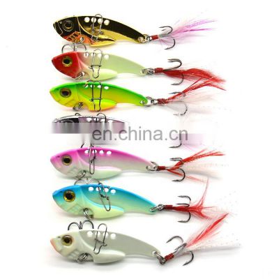 In Stock Spinner Fishing Lures Metal VIB lure Wobblers CrankBaits Jig Shone Metal Sequin Trout Spoon for Carp Fishing