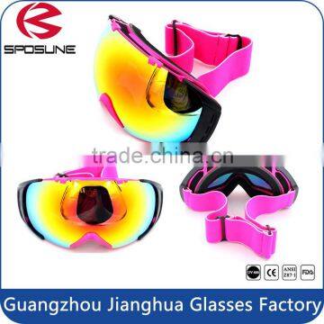 Anti fog ski unisex protective glasses dual REVO lens cheap price snowboarding goggles