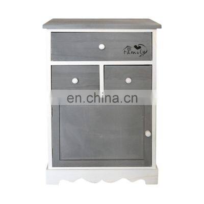 Unfinished Furniture Wicker Side Wooden Rattan Corner Cabinet photo-5