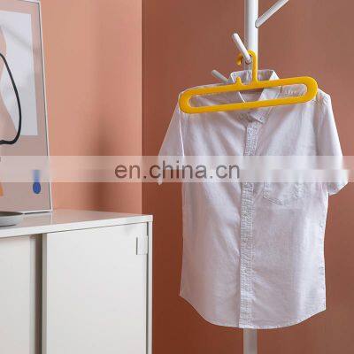 Home Hanging Clothes Towel Space Saving White Scarf Wire Wall Custom Baby Plastic Hanger photo-3