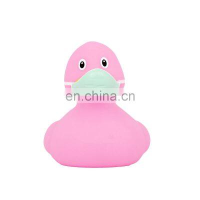 Promotional Squeaky Bath Toy Green Rubber Duck With Custom Logo photo-2