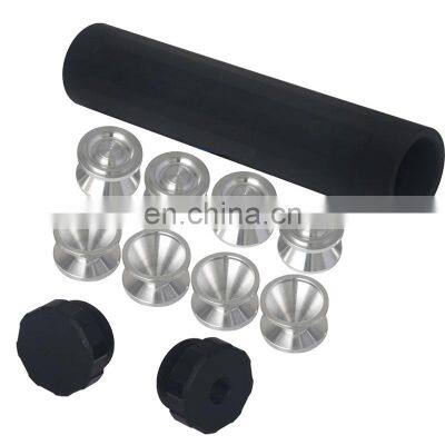 1/2-28 9.75L Black Tube Fuel Solvent Filter + 8 7075 1.375 D Storage Cups For NAPA 4003 WIX 24003