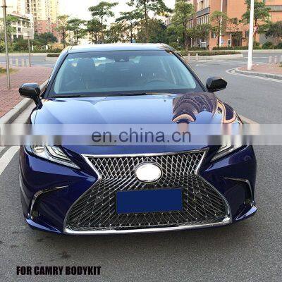 High Quality New PP Body Kit For Camry LS facelift 2018 Front and bumper Auto accessories