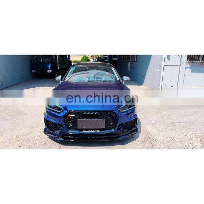 Hot quality body kit include front bumper assembly side skirt grille for Audi A5 B9 2017 2018 2019 upgrade to Rs5