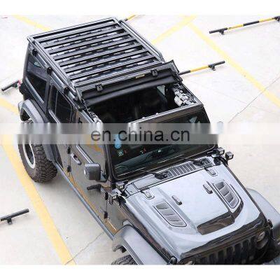 aluminum car roof rack luggage carrier frame roof rail for Jeep wrangler jk  07-17 accessories