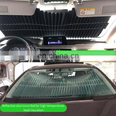 Retractable Foldable Car Sun Shade Front Rear Cover Visor Of Windshield Window Blinds Sunscreen UV Block Sun Protector photo-2