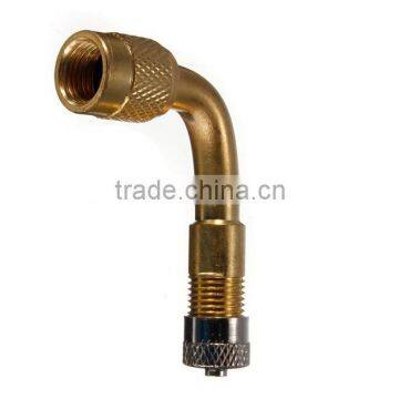 90 Degree Brass Air Tire Valve Extension for Motorcycle Car Scooter