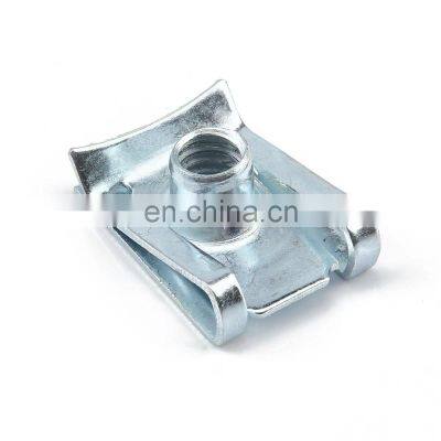 Stainless Steel Standard m6 clamping galvanized spring steel u clip auto parts  nut