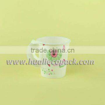 6.5oz hot drink paper cup with handle