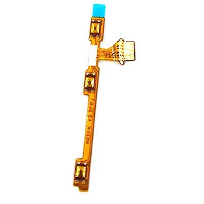 Power On/Off Flex Cable For Huawei Y6 2019 Volume Switch With Metal Bracket Replacement Cell Phone Parts