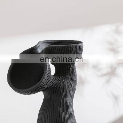 Nordic Home Decor Arch Handmade Modern Tabletop Vase Art Ceramic Vase photo-3