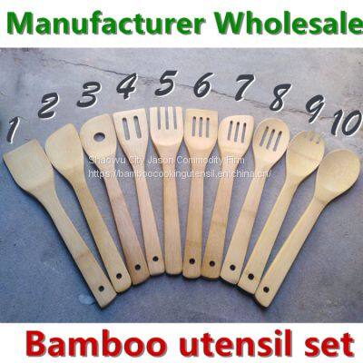 6pcs Bamboo Utensil Set,bamboo Kitchen Tools on Sale,kitchenware