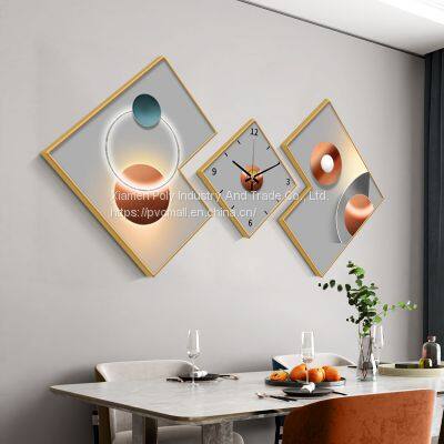 Crystal Luxury Wall Art Wall Clock Modern Luxury Wall Table photo-4