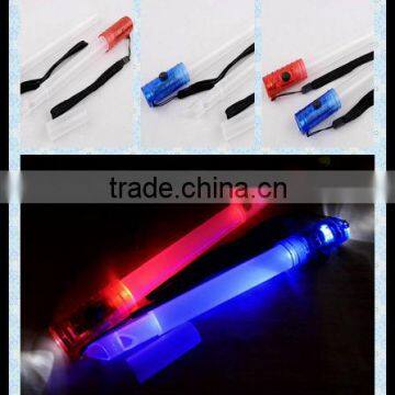 Popolar led glow stick/whistle light/glow light stick