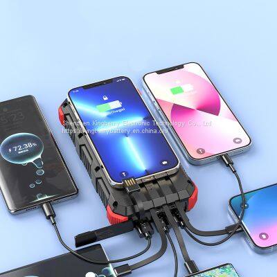 Solar Charging Bank 36800 Mah Wireless Charger With Cable 15W Fast Charging Mobile Power photo-2