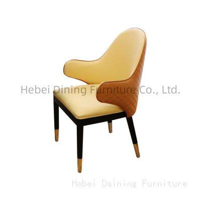 PU Leather Dining Chair Upholstered with High Backrest DC-U54