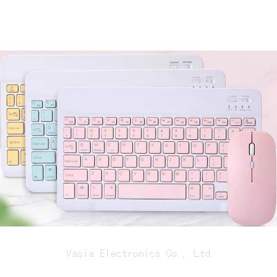 Suitable For Laptop Home Office 10 Inch Mini Bt Keyboard And Mouse Rechargeable Wireless Keyboard And Mouse combo