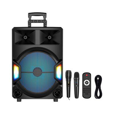 ZQS15112 3600MAH battery capacity big 40W power 15 inches  bluetooth speaker with colorful lights