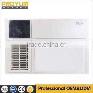 5000K LED illumination for long life with temperture display for ceiling bathroom PTC heater