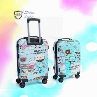 Wholesale Customized ABS PC Hard Shell 20/24/28 Inch Printed Luggage Luxury Design Travel Bags Suitcase Set 3PCS photo-5
