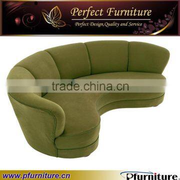 PFS60514 newset China green half round shape foam sofas