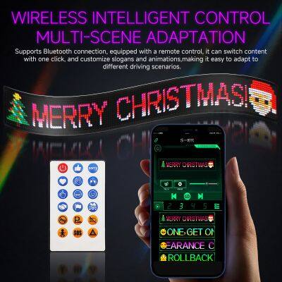 Led Flexible Car Window Display Light DIY Custom Animation Programmable Truck Advertising Logo Light Angel Devil Eye Lamp photo-5