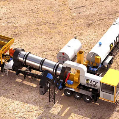 ACE Group IAP40 Портативная мобильная асфальтобетонная заводка с производительностью 40 т/ч. Компактный и высокомобильный дизайн для удаленных участков и мелких работ по ремонту