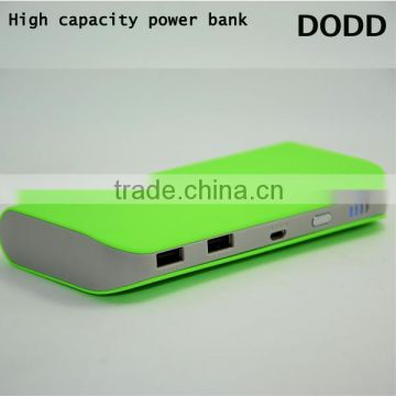 OEM service dual usb high capacity power bank 13000mah