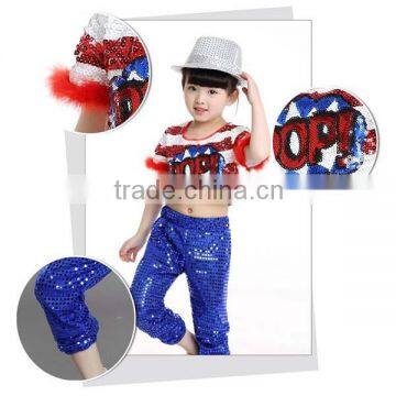 New Sequined Jazz Hip Hop Dance Costumes Stage Performance Clothing Boys and Girls Holiday Show Kids Hip Hop Wear Top +Pant photo-6