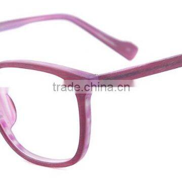 2016 Newest Designer for Men and Women Wooden Texture Acetate Full Rim Optical Glasses Frames photo-4