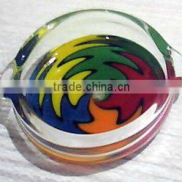 Glass Colored Molino oil Conc. Dish