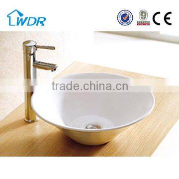 Modern furniture design round ceramic small corner wash basin