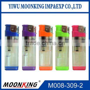 China manufacturer electronic disposable gas flame cigarette lighter