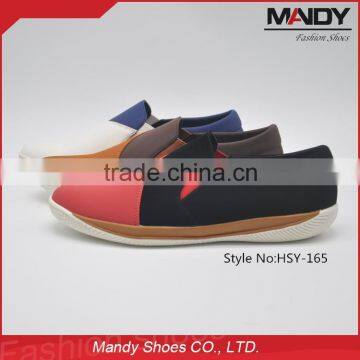 2016 New design comfort loafers pu upper material men shoes GuangZhou