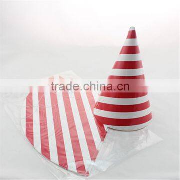 Children's Birthday Decorating Supplies Stripe Birthday Party Paper Hats