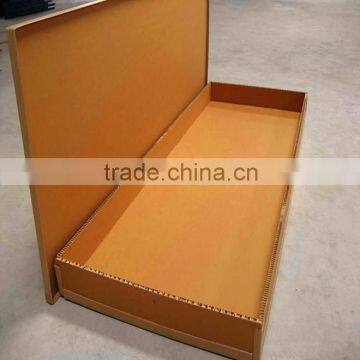 Plastic corner protector high capacity shipping pallet carton box,honeycomb cardboard box